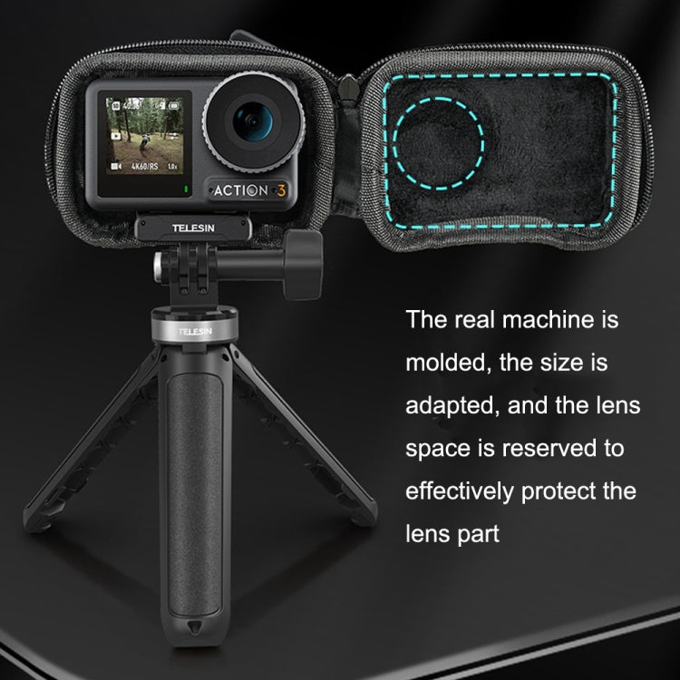 For DJI Osmo Action 3 TELESIN OA-BAG-002 Body Protective Bag Mini Storage Package Camera Accessories(Black)
