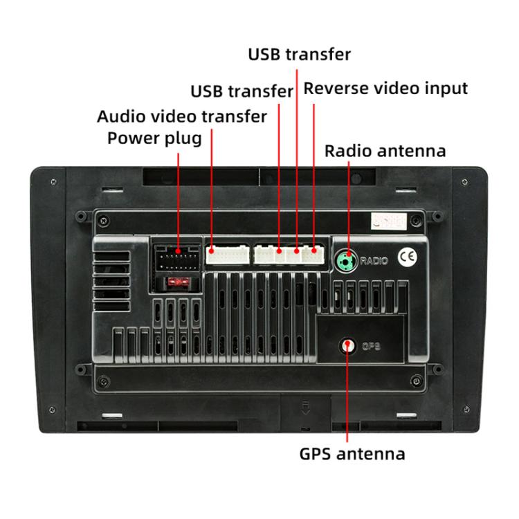 8 inch Bluetooth FM Radio Car MP5 Android Navigation Machine, 2+64G