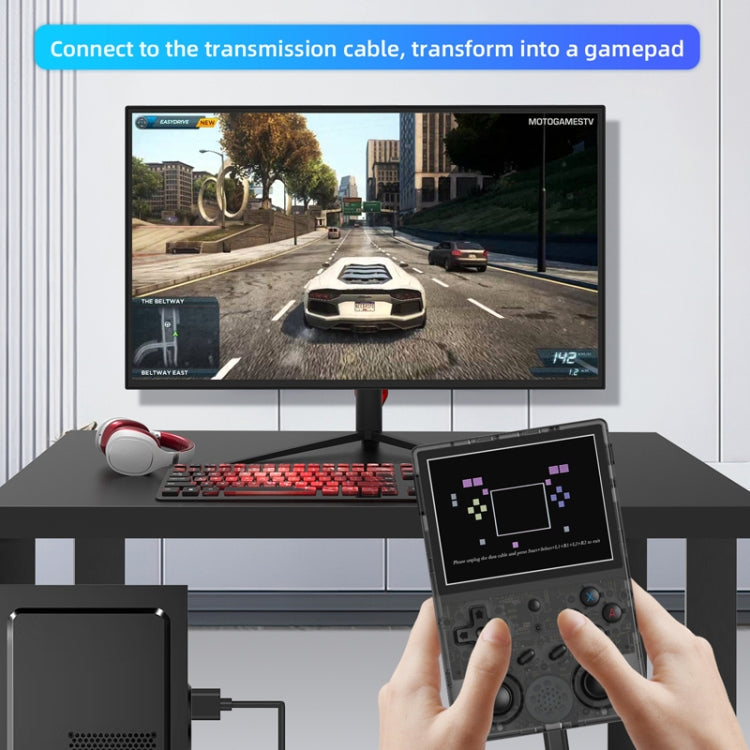 ANBERNIC RG353V  3.5 Inch Wireless Game Box Android 11 Linux OS Handheld Game Console 64G 15,000 games(Gray)