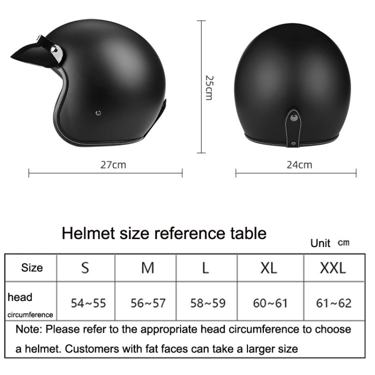 BYB 701 All Seasons Retro Motorcycle Helmet, Size: XXL(Bright White)