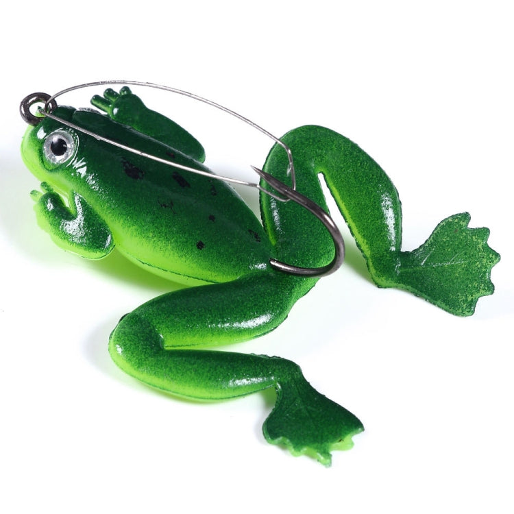 HENGJIA FO100 10pcs Anti-Hanging Bottom Floating Frog Black Fish Fake Bait Thunder Frog Bait, Size: 6cm 5g(Gray Black)