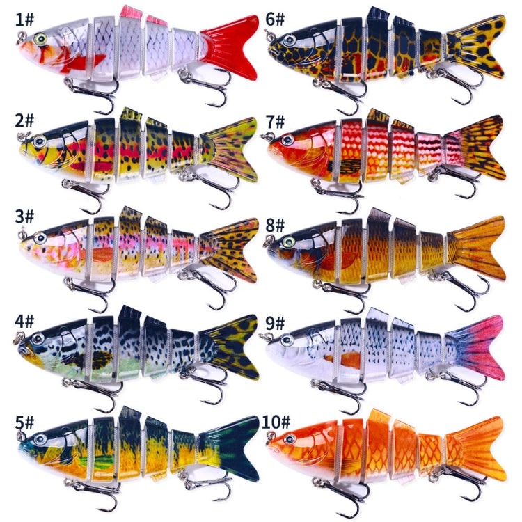 HENGJIA JM061 Multi-segment Fish Bionic Lure Submerged Lures, Size: 10cm 18g(9)