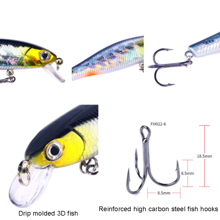 HENGJIA MI160 8.8cm 9g Floating Water Minno Fake Bait, Color: 1