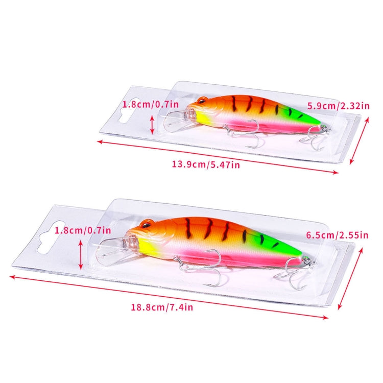 HENGJIA Long-distance Casting Sinking Minnow False Bait, Size: 12cm 32g(Red Silver)