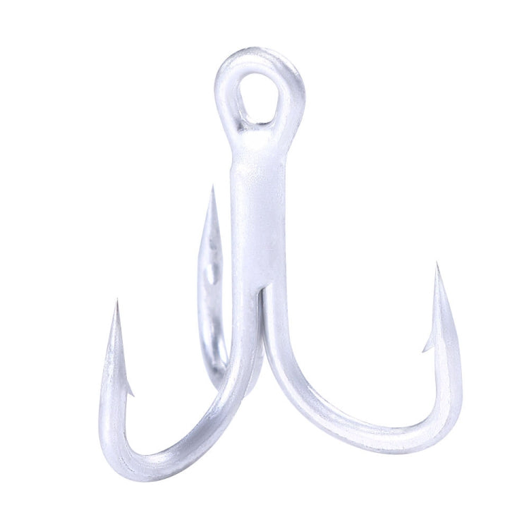 HENGJIA FH061 10pcs Three-jaw Treble Blood Groove Hooks, Specification: 4