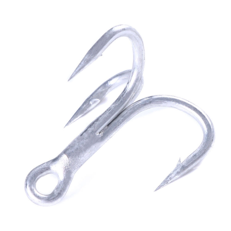 HENGJIA FH061 10pcs Three-jaw Treble Blood Groove Hooks, Specification: 6