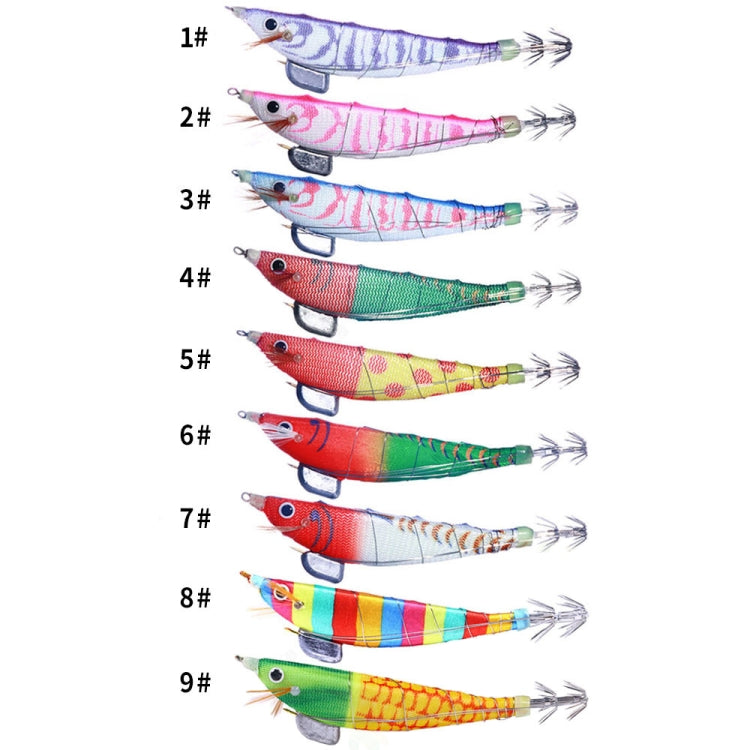 HENGJIA SJ033 Luminous Steel Wire Banana Shrimp Fake Bait, Size: 12cm 14.3g(Blue Back Pink Pattern)