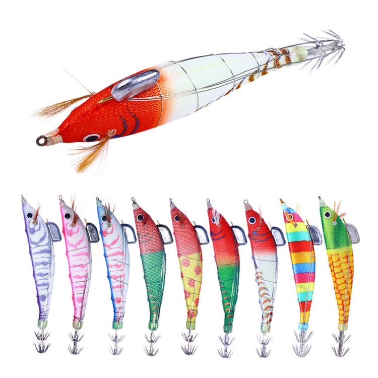 HENGJIA SJ033 Luminous Steel Wire Banana Shrimp Fake Bait, Size: 12cm 14.3g(Red Head Green Tail)