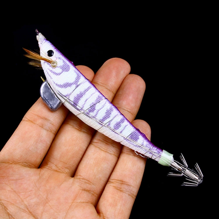 HENGJIA SJ033 Luminous Steel Wire Banana Shrimp Fake Bait, Size: 12cm 14.3g(Yellow Body Red Dot)