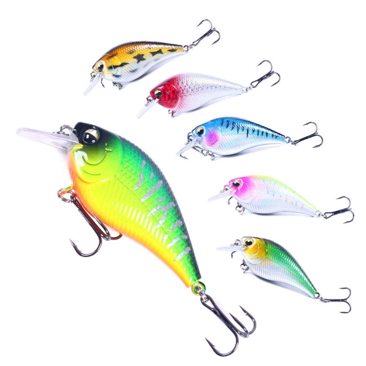 HENGJIA CB060 7cm 9.5g Lure VIB Rock Little Fatty Floating Fake Baits, Color: 6