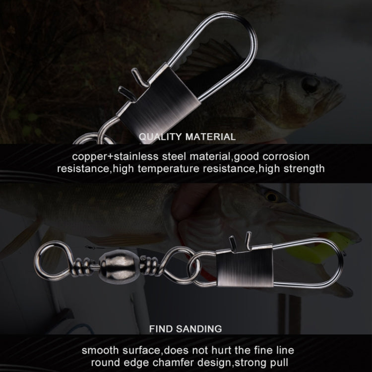 HENGJIA SS007 50pcs/bag B-pin Connector 8 Shape Swivel Loop Accessories, Specification: 2+4B (49mm)