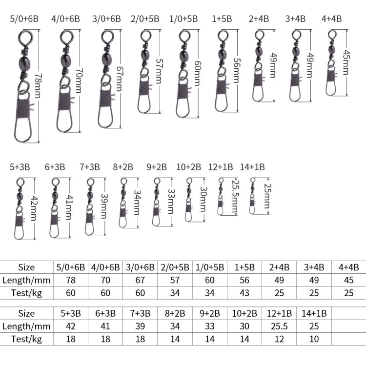 HENGJIA SS007 50pcs/bag B-pin Connector 8 Shape Swivel Loop Accessories, Specification: 5+3B (42mm)