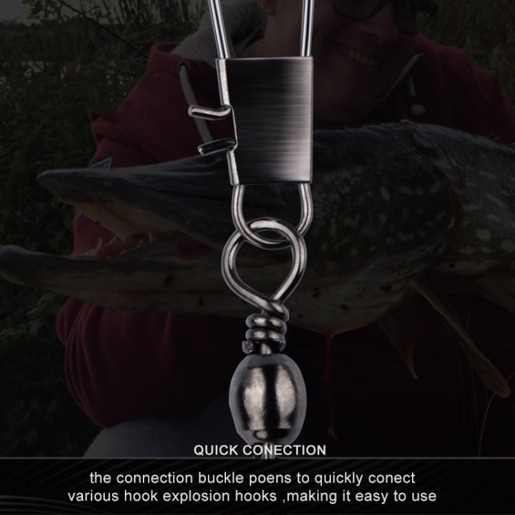 HENGJIA SS007 50pcs/bag B-pin Connector 8 Shape Swivel Loop Accessories, Specification: 8+2B (34mm)