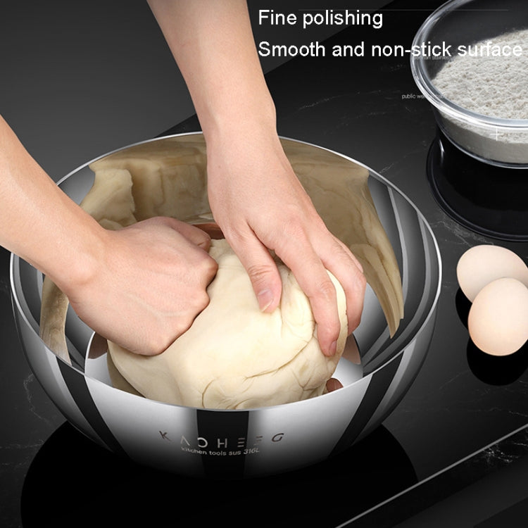 Kacheeg 316 Stainless Steel Basin Food Grade Thickened Kitchen Kneading Basin, Size: 32cm