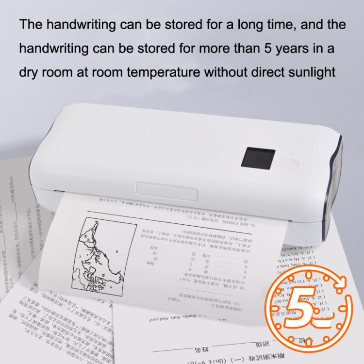 Home Small Phone Office Wireless Wrong Question Paper Student Portable Thermal Printer, Style:, Bluetooth Edition+50pcs A4 Paper, Bluetooth Edition+100pcs A4 Paper, Bluetooth Edition+200pcs A4 Paper, Bluetooth Edition+500pcs A4 Paper                   ...