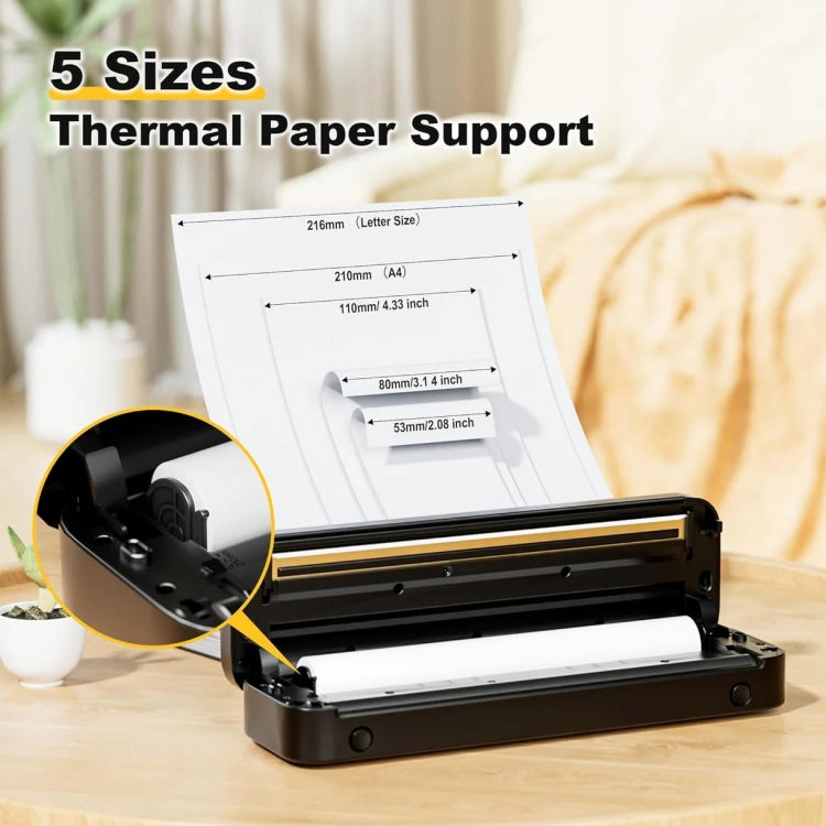 Phomemo M832 300dpi Wireless Thermal Portable Printer, Size: Letter Version(Purple)