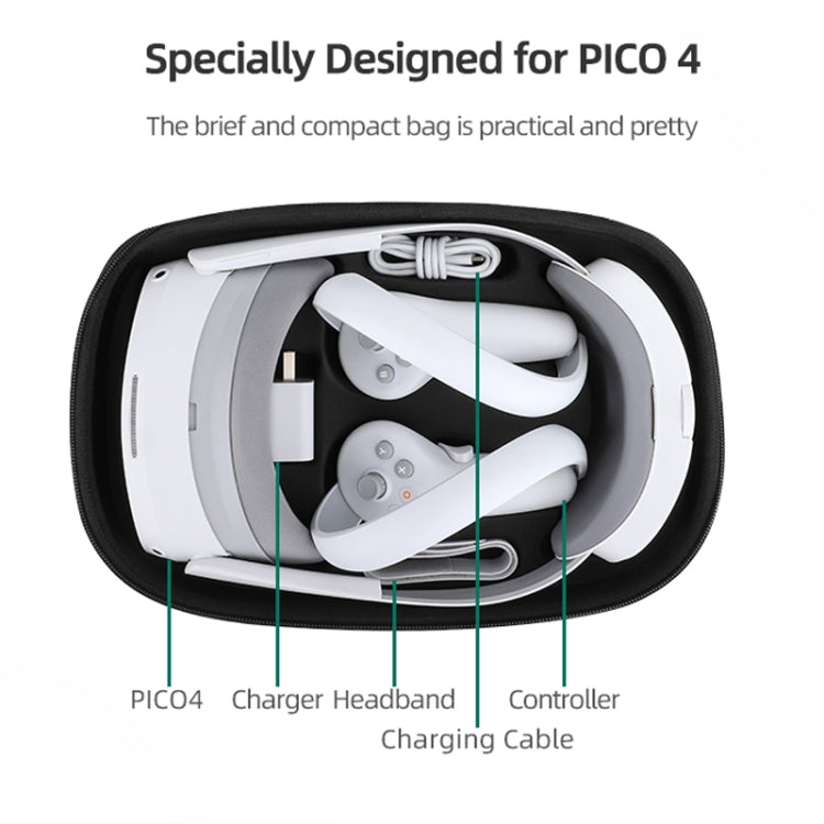 For PICO 4 Hifylux PC-BF16 VR Glasses All-in-one Headwear Protective Storage Bag, PC-BF16