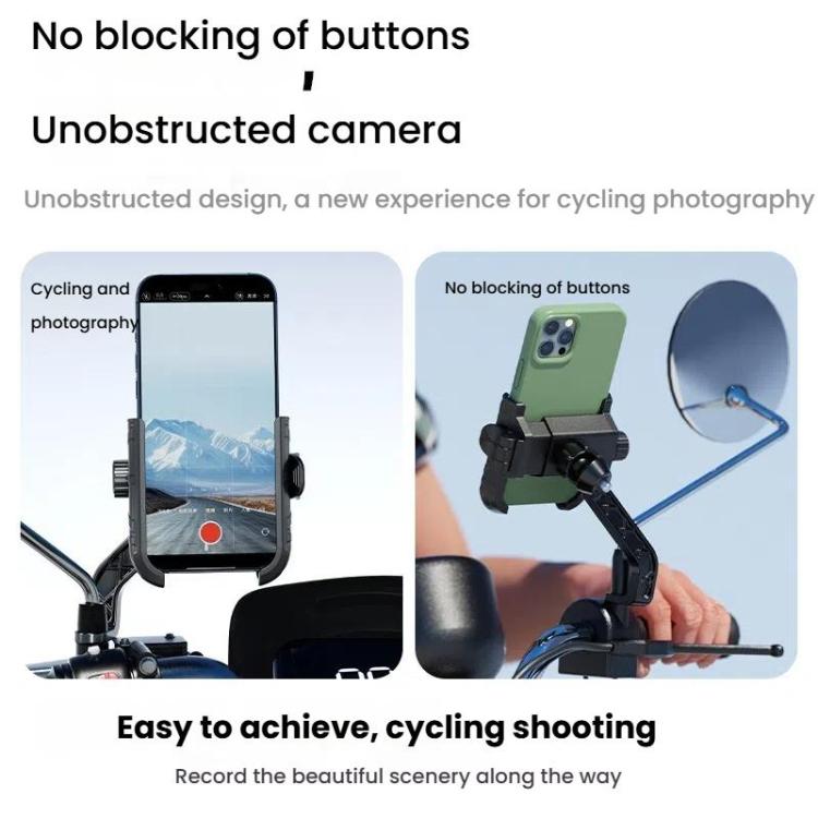 Kewig Motorcycle Bicycle Non-Blocking Mobile Phone Camera Navigation Bracket(M29-C1)