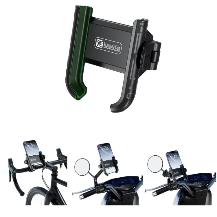 Kewig Motorcycle Bicycle Non-Blocking Mobile Phone Camera Navigation Bracket(M29-C1)