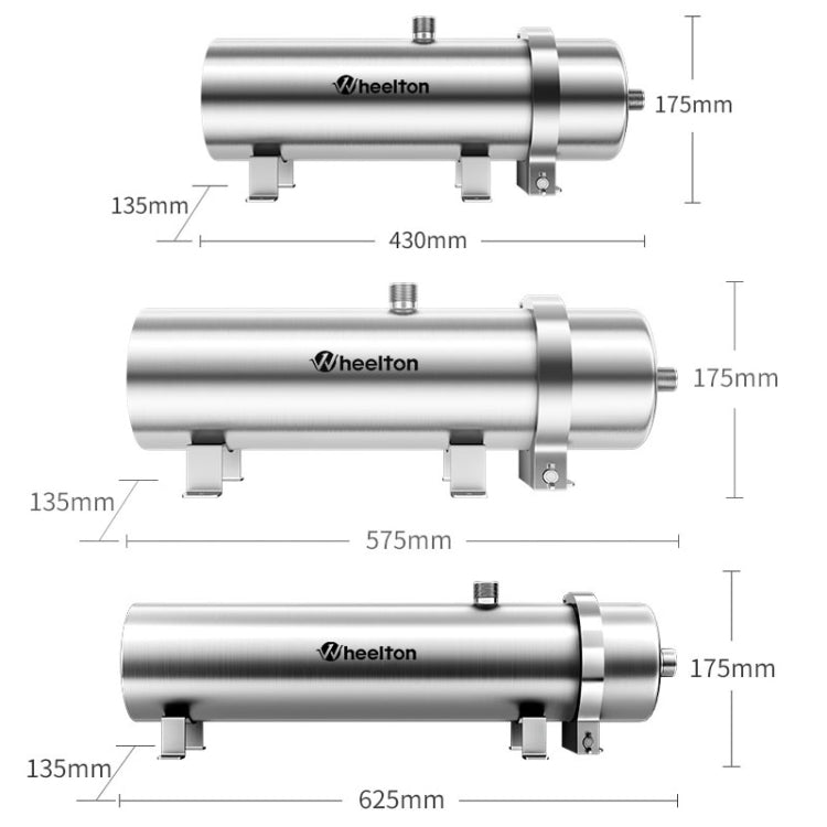 WHEELTON WHT-UF1000 Home Water Purifier High Flow Pipeline Filter