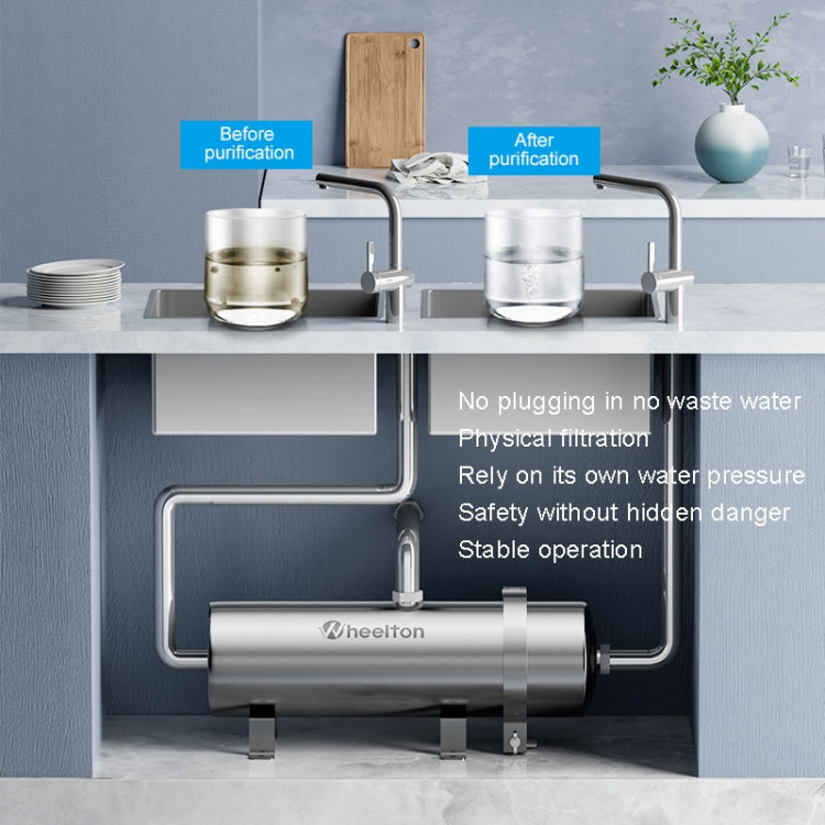 WHEELTON WHT-UF1000 Home Water Purifier High Flow Pipeline Filter