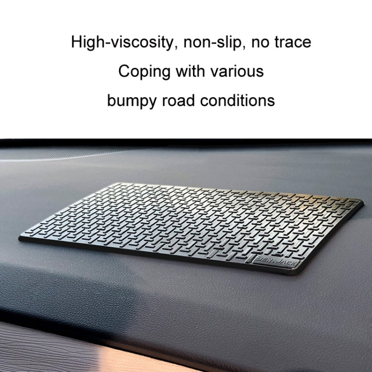 BEN.JACK Car Central Control Dashboard Mobile Phone Anti-Skid Mat, Color: Black Small