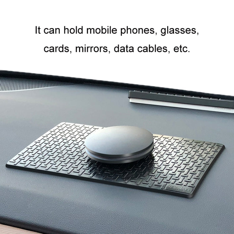 BEN.JACK Car Central Control Dashboard Mobile Phone Anti-Skid Mat, Color: Black Small