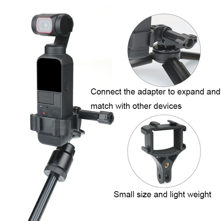 Black RCSTQ for DJI Pocket 2 Expansion Adapter Holder Camera Fixed Connection Accessories
