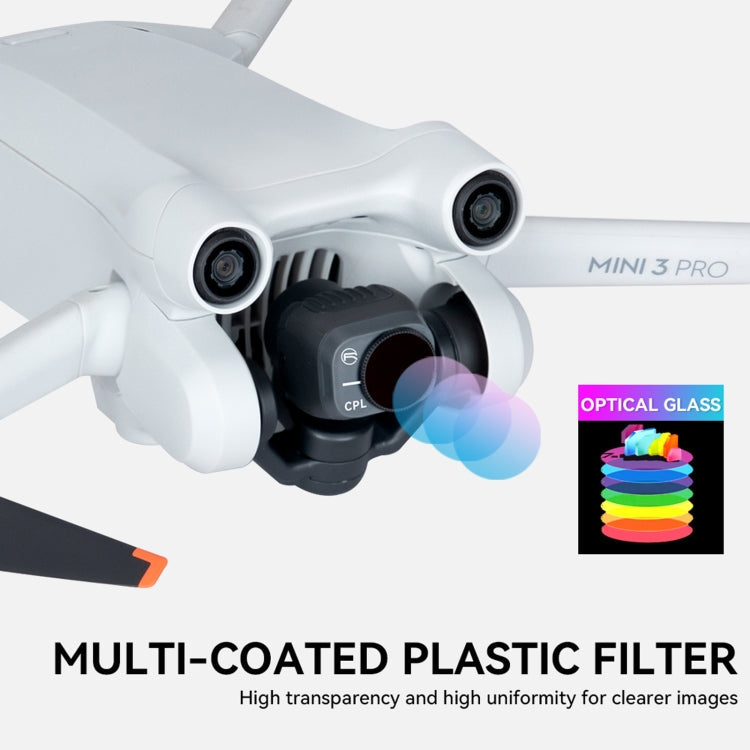 For DJI Mini 3 Pro RCSTQ PL Filters Drone Accessoires  4 In 1 ND/PL 8/16/32/64