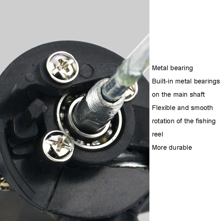 YUMOSHI JL200 Fishing Reel Without Line Plating Head Metal Movement Spinning Reel(Electroplated Blue)