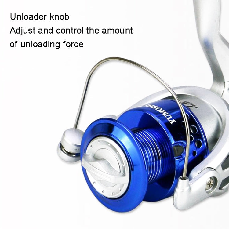YUMOSHI SA Series Spinning Reel Plastic Head Fishing Reel Fishing Rod Reel, Specification: SA2000
