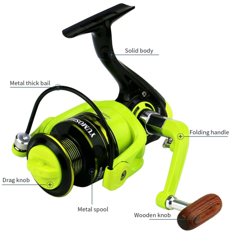 YUMOSHI OE5000 Spinning Wheel Metal Wire Cup Fishing Wheel