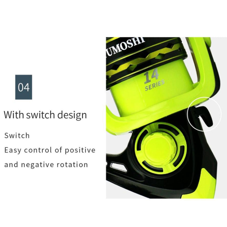 YUMOSHI OE3000 Spinning Wheel Metal Wire Cup Fishing Wheel