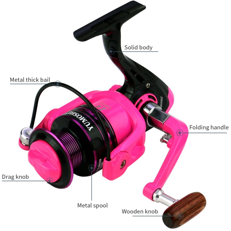 YUMOSHI OE6000 Spinning Wheel Metal Wire Cup Fishing Wheel