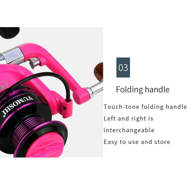 YUMOSHI OE3000 Spinning Wheel Metal Wire Cup Fishing Wheel