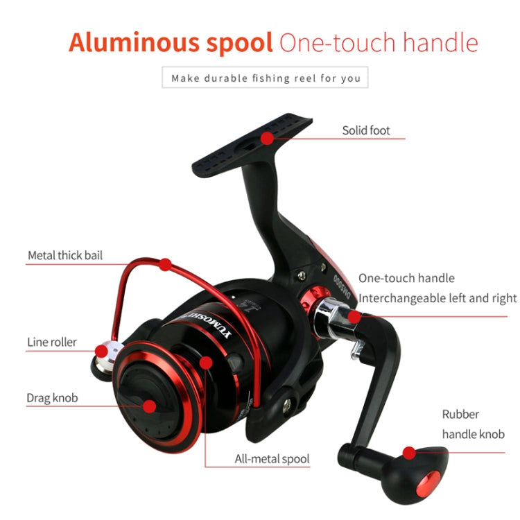 YUMOSHI DM4000 Metal Head Spinning Fishing Reel