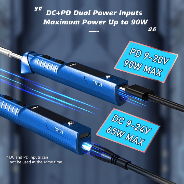 MINIWARE TS101 PD DC Soldering Iron 90W Portable Soldering Pen(With D24 Soldering Iron Head)