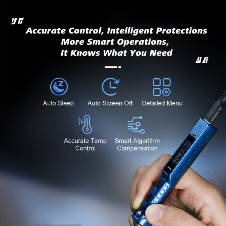 MINIWARE TS101 PD DC Soldering Iron 90W Portable Soldering Pen(With B2 Soldering Iron Head)