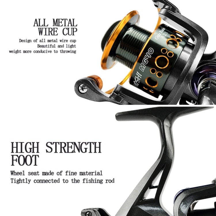 YUMOSHI MG30 Double Unloading Metal Head Front and Rear Brake Fishing Reel