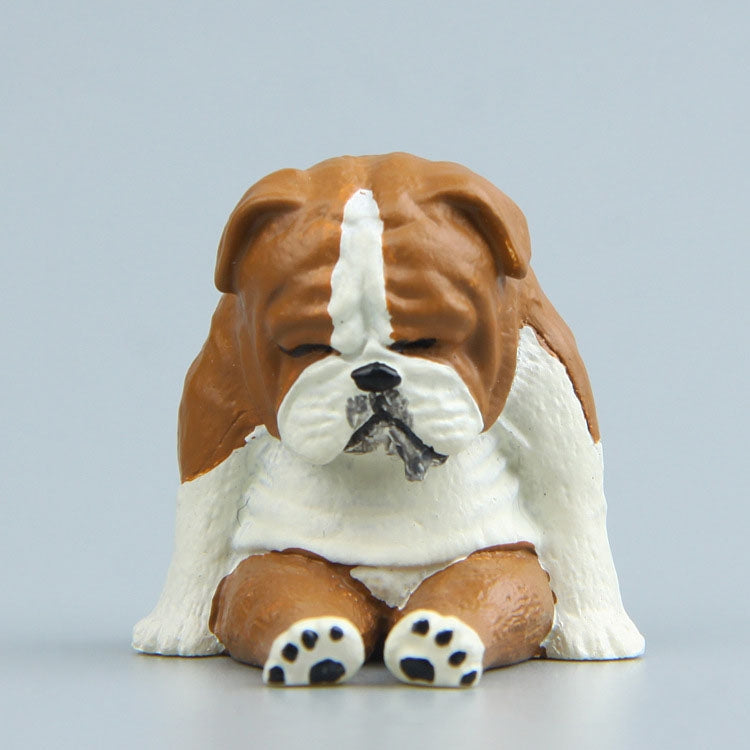 Warm Series Sitting Sleepy Zoo Figure Fridge Magnets, Fat Cat, Brown Bear, Pug dog