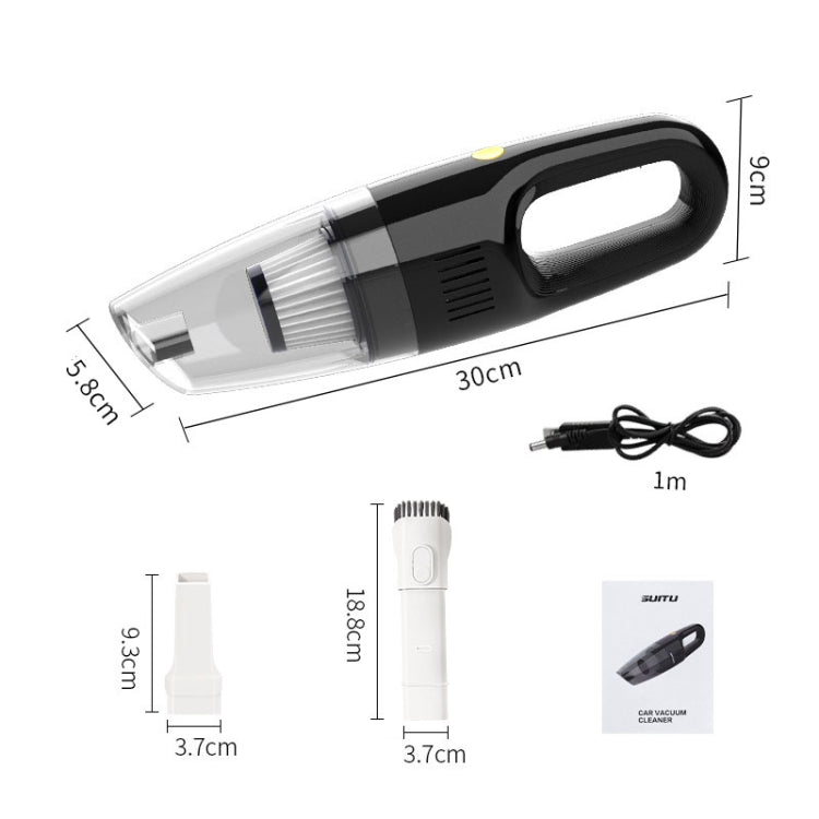 SUITU ST-6612C 5000pa 120W Wireless Car Vacuum Cleaner Handheld High Power Dust Suction Machine(White)