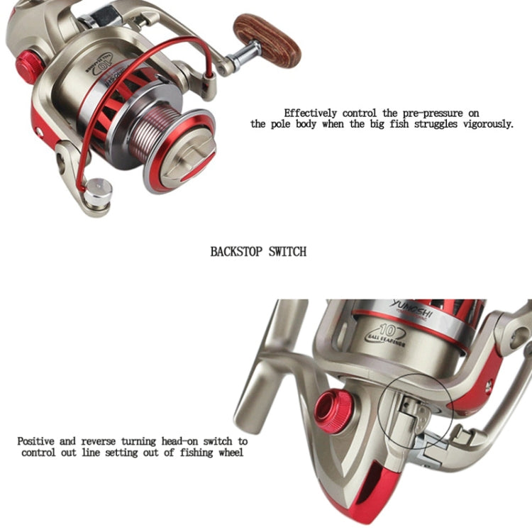 YUMOSHI DF4000 Metal Head Fish Line Wheel