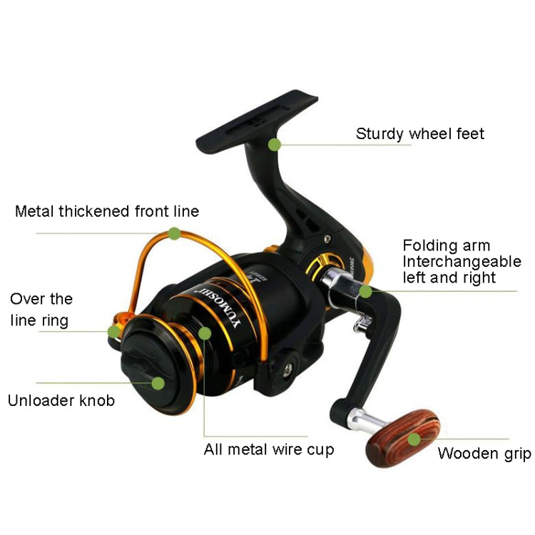 YUMOSHI JX7000 Metal Spinning Fishing Reel