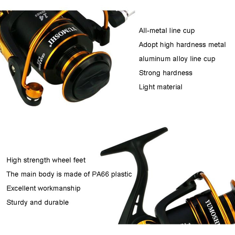 YUMOSHI JX3000 Metal Spinning Fishing Reel