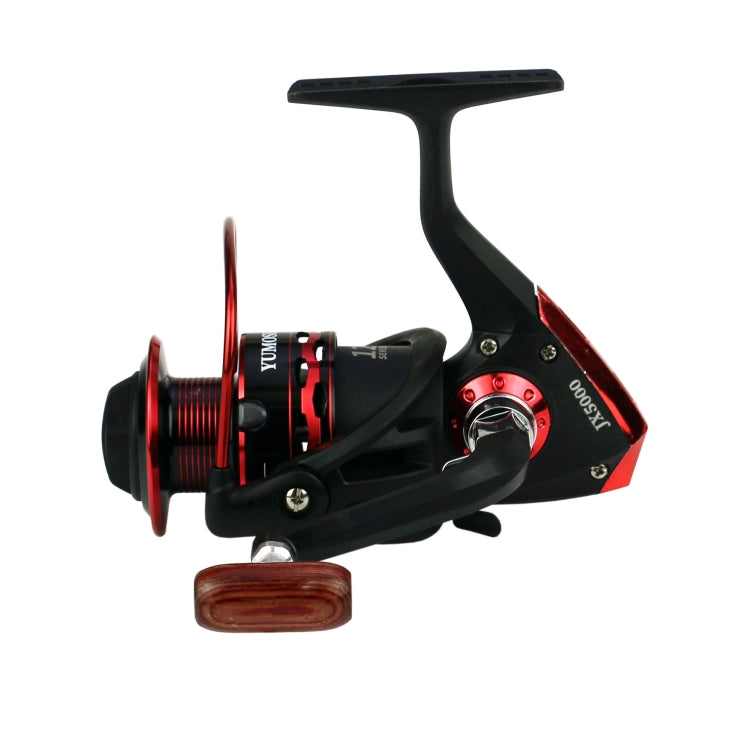 YUMOSHI JX6000 Wooden Handlebar Metal Head Fishing Reel Spinning Wheel