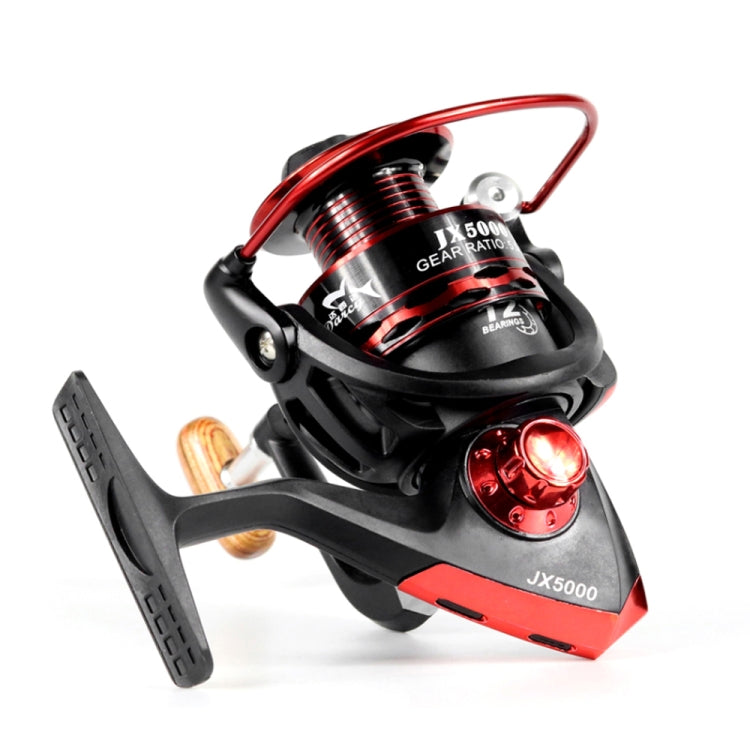 YUMOSHI JX7000 Wooden Handlebar Metal Head Fishing Reel Spinning Wheel