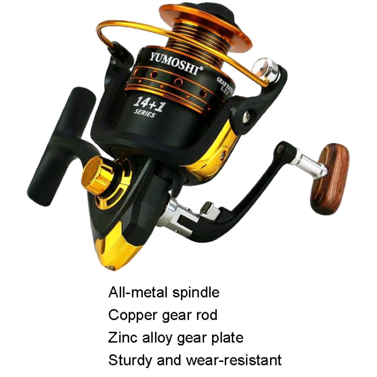 YUMOSHI AX5000 Metal Rocker Fishing Reel Spinning Reel