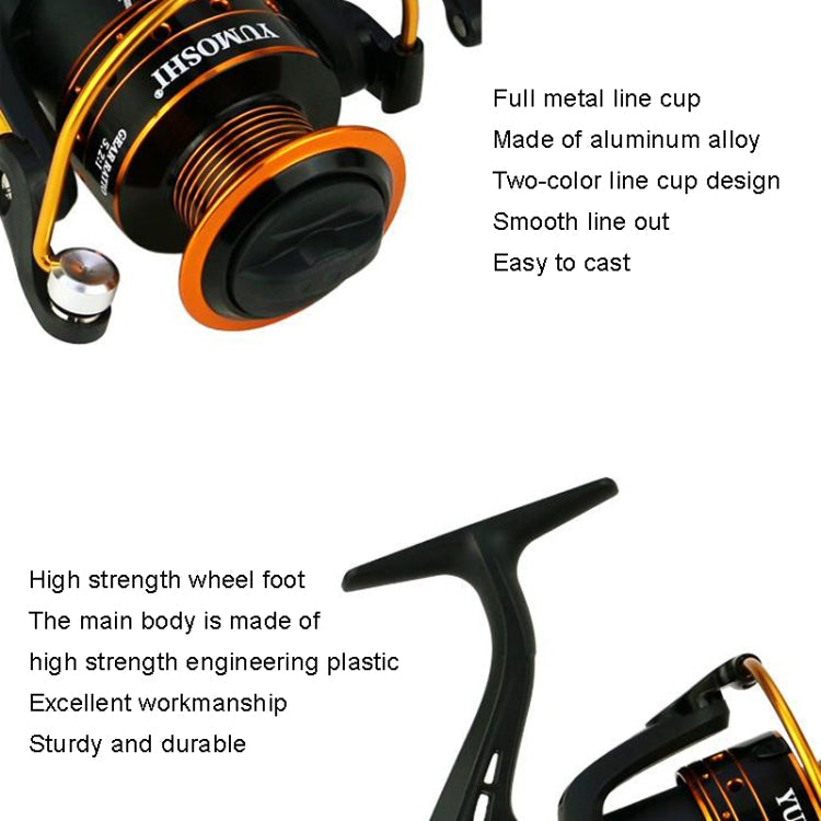 YUMOSHI AX3000 Metal Rocker Fishing Reel Spinning Reel