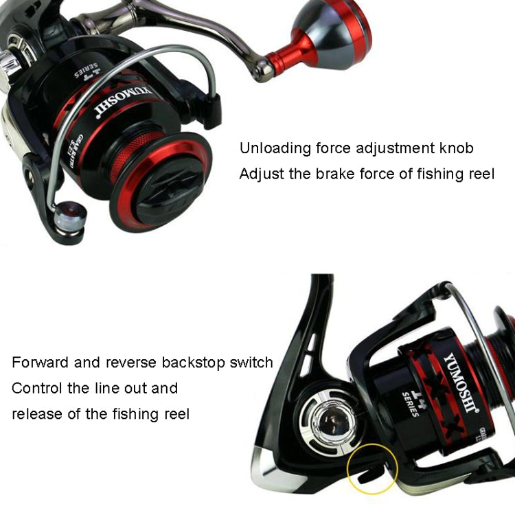 YUMOSHI RS4000 Metal Rocker Fishing Reel