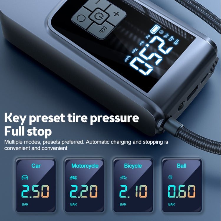 SUITU   ST-9624B Wireless+USB 150psi  Air Pump Intelligent Digital Display Car Bicycle Ball Electric Pump Cylinder